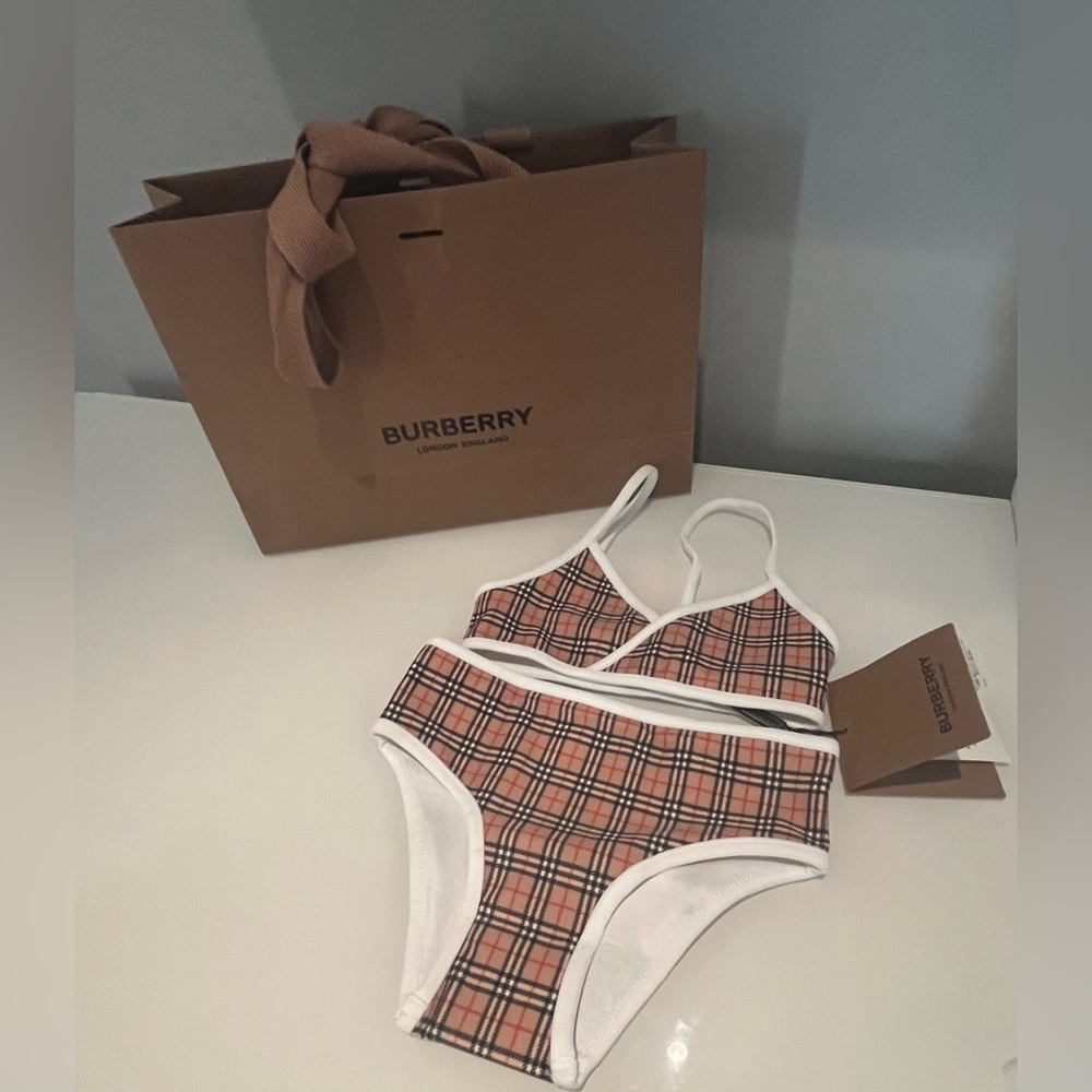 Burberry Plaid Bikini Set